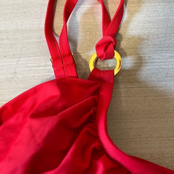 Tara Grinna Red Tankini  Size 32-36C Split Open Back - Picture 8 of 8